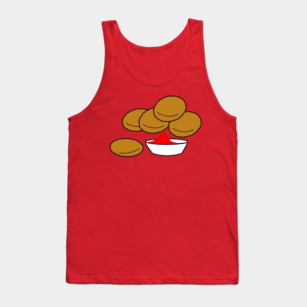 Chicken Nuggets Tank Top by womanpowertees